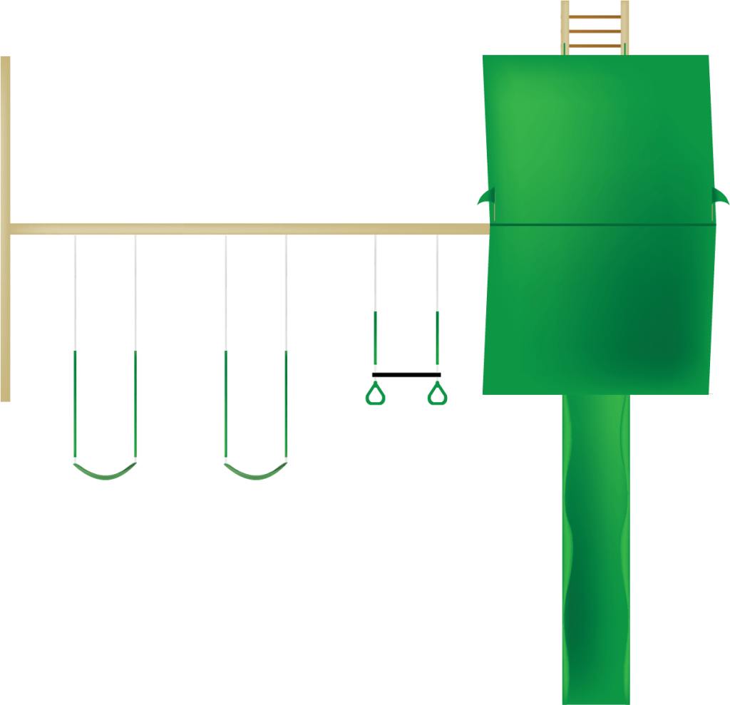 PlayMor Lovely Retreat Swing Set Sketch