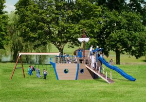 Historic Adventures Ship Swing Set
